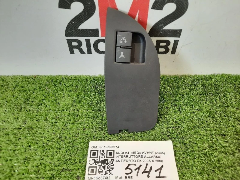 Interruttore Allarme Antifurto 8E1959527A INTERRUTTORE ALLARME ANTIFURTO Audi A4 8ED Avant 2005