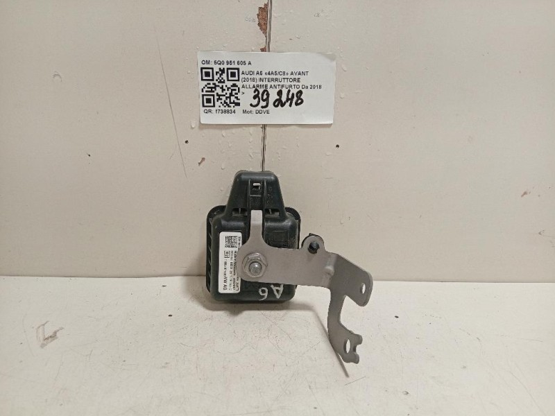 Interruttore Allarme Antifurto 5Q0 951 605 A Audi A6 4a5c8 Avant 2018