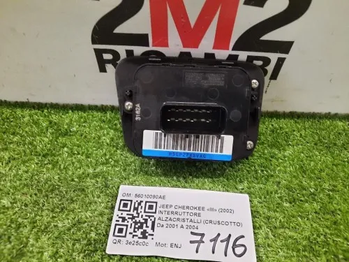 Interruttore Alzacristalli Cruscotto 56010090AE Jeep Cherokee III 2002