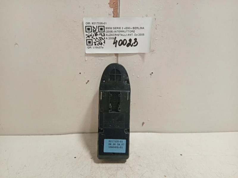 Interruttore Alzacristalli ANT 9217335-01 Bmw Serie 3 E90 Berlina 2005