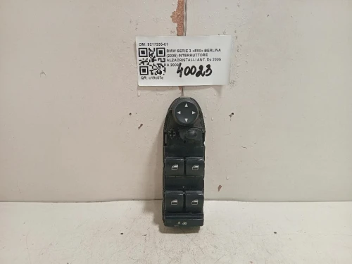 Interruttore Alzacristalli ANT 9217335-01 Bmw Serie 3 E90 Berlina 2005