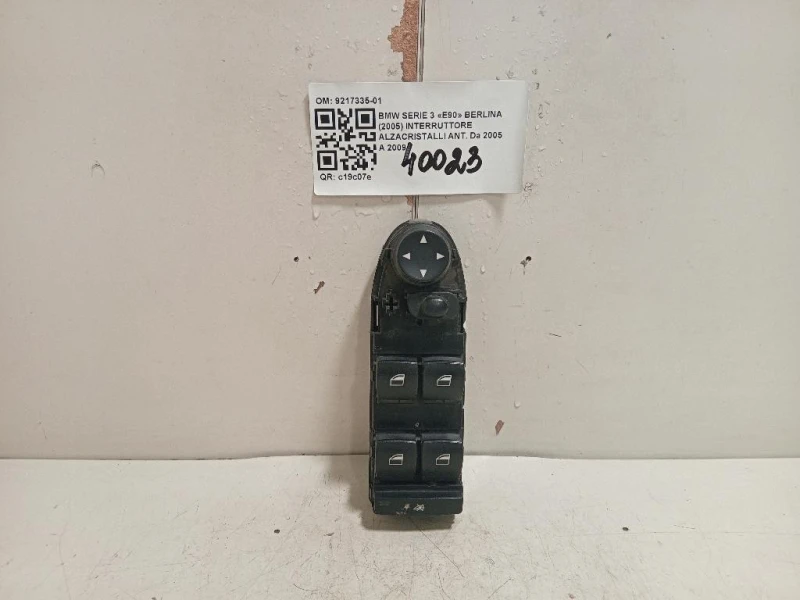 Interruttore Alzacristalli ANT 9217335-01 Bmw Serie 3 E90 Berlina 2005