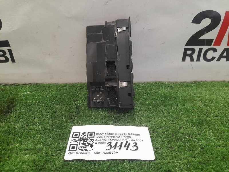Interruttore Alzacristalli ANT Bmw Serie 3 E93 Cabrio 2007