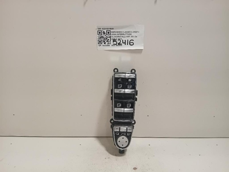 Interruttore Alzacristalli ANT Mercedes Classe S W221 2006