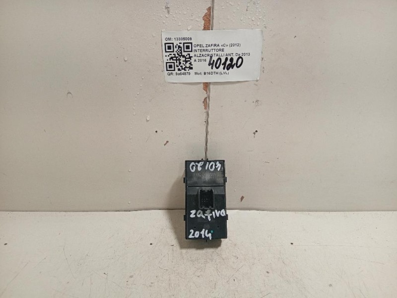 Interruttore Alzacristalli ANT 13305009 Opel Zafira C 2012