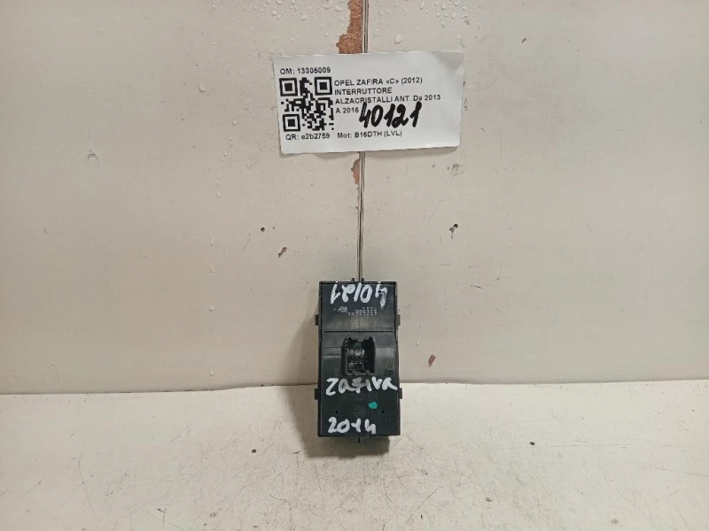 Interruttore Alzacristalli ANT 13305009 Opel Zafira C 2012