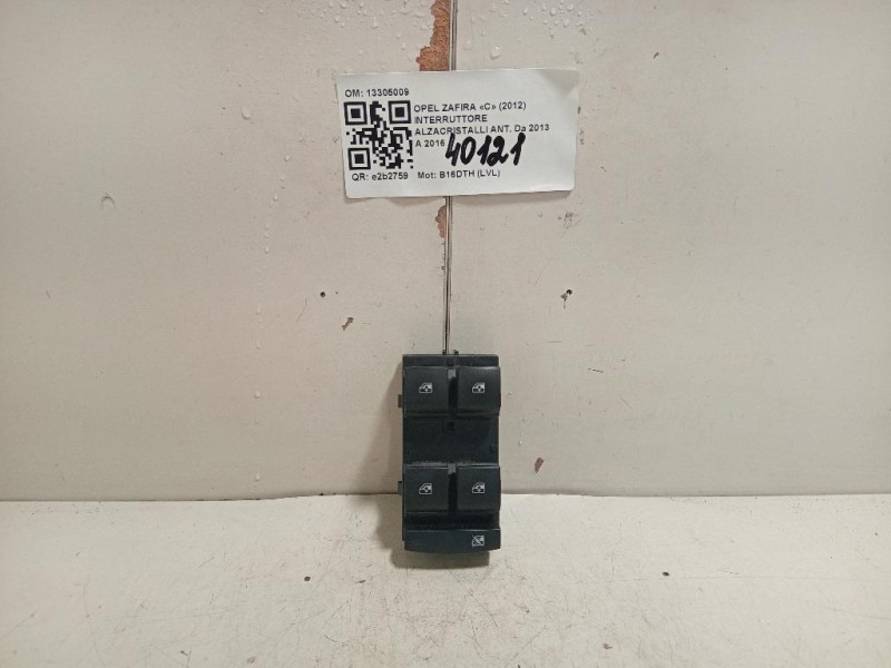 Interruttore Alzacristalli ANT 13305009 Opel Zafira C 2012