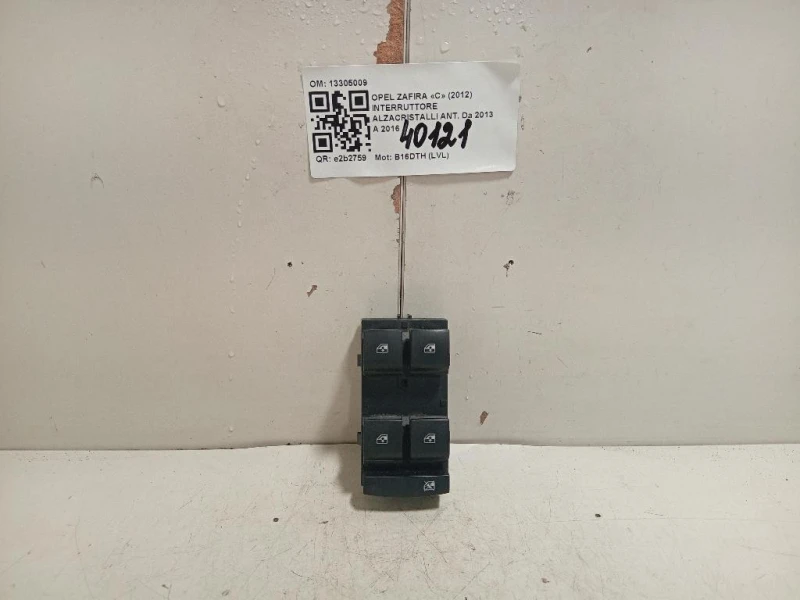 Interruttore Alzacristalli ANT 13305009 Opel Zafira C 2012
