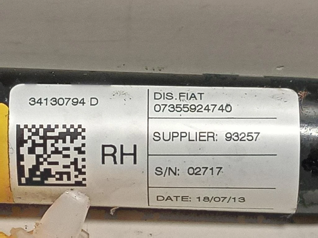 Cintura DI Sicurezza Sedile ANT DX 07355572980 Fiat 500L 2013