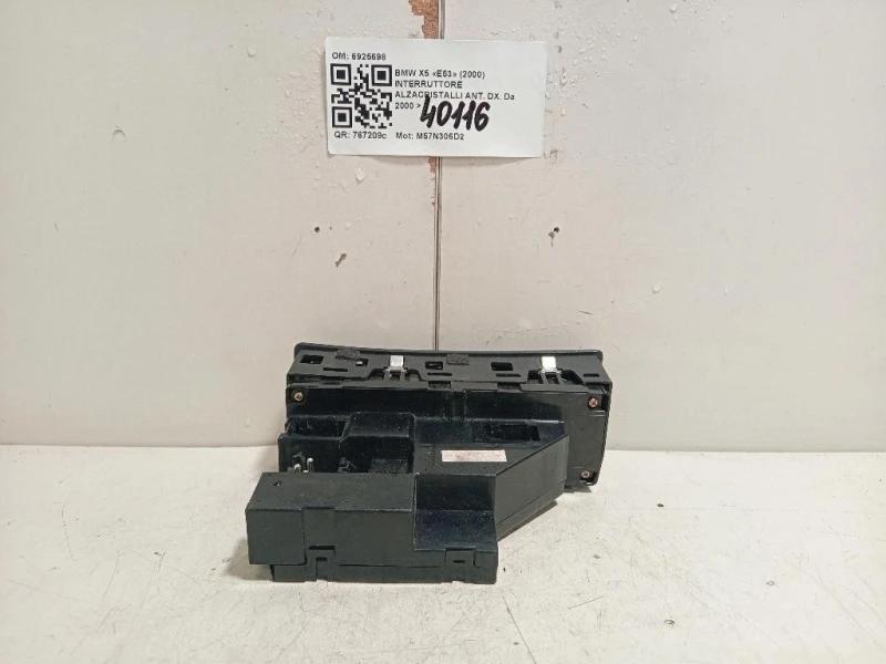 Interruttore Alzacristalli ANT DX 6925698 Bmw X5 E53 2000