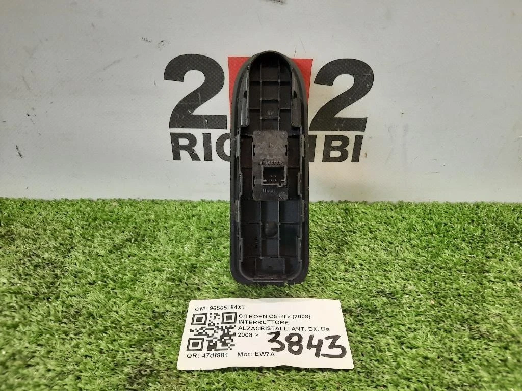 Interruttore Alzacristalli ANT DX 96565184XT Citroen C5 III 2008
