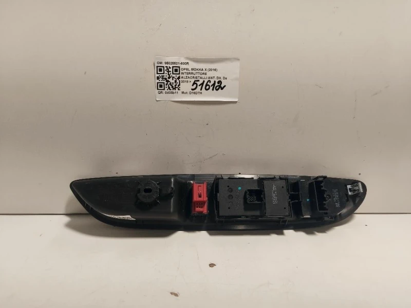 Interruttore Alzacristalli ANT DX 95025521-600R Opel Mokka X 2016