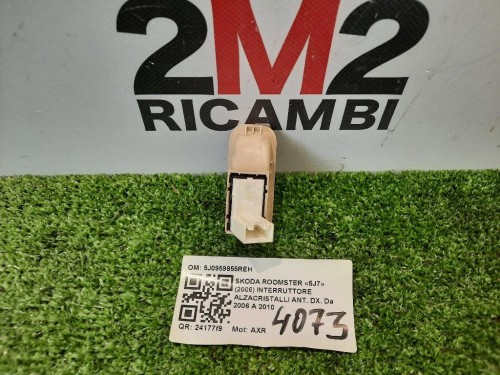 Interruttore Alzacristalli ANT DX 5J0959855REH Skoda Roomster 5J7 2006