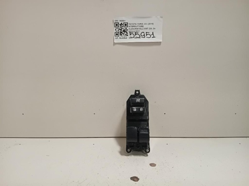 Interruttore Alzacristalli ANT DX 192831 Toyota Yaris IV 2014