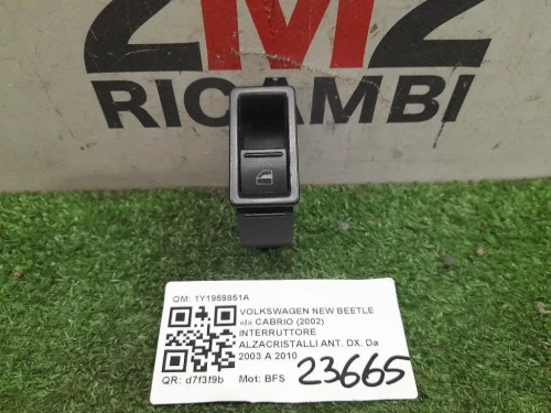 Interruttore Alzacristalli ANT DX 1Y1959851A Volkswagen NEW Beetle I Cabrio 2002