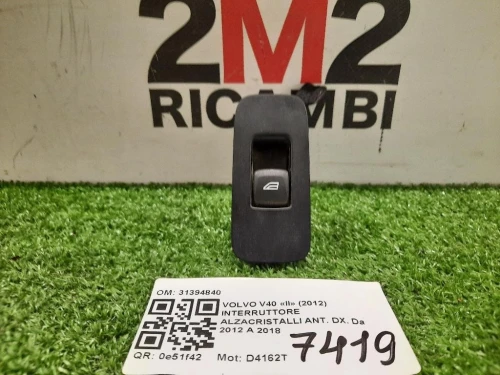 Interruttore Alzacristalli ANT DX 31394840 Volvo V40 II 2012