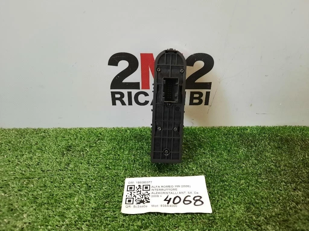 Interruttore Alzacristalli ANT SX 156080377 ALZACRISTALLO ALZAVETRO Alfa Romeo 159 2006