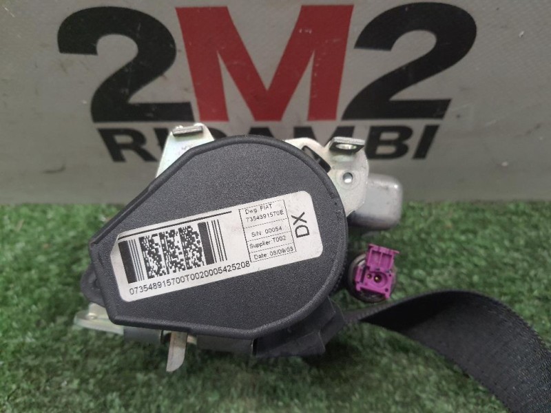 Cintura DI Sicurezza Sedile ANT DX 735489157 Fiat QUBO 2008