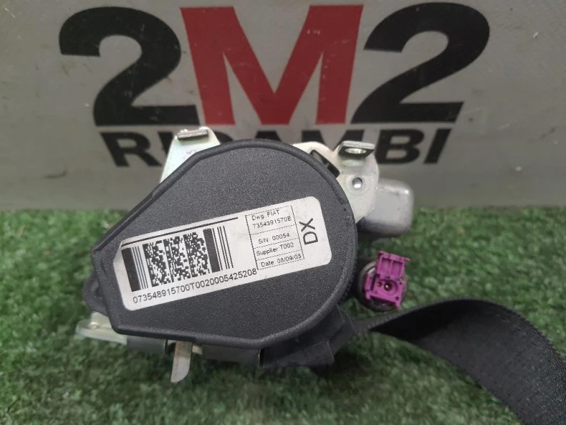 Cintura DI Sicurezza Sedile ANT DX 735489157 Fiat QUBO 2008