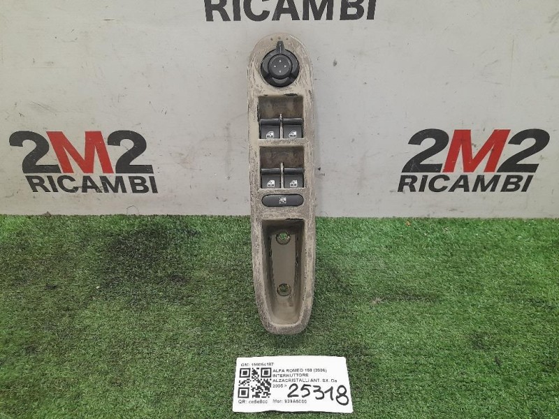 Interruttore Alzacristalli ANT SX 156054187 Alfa Romeo 159 2006