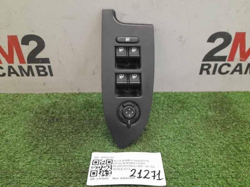 Interruttore Alzacristalli ANT SX 156094782 Alfa Romeo Giulietta 2010