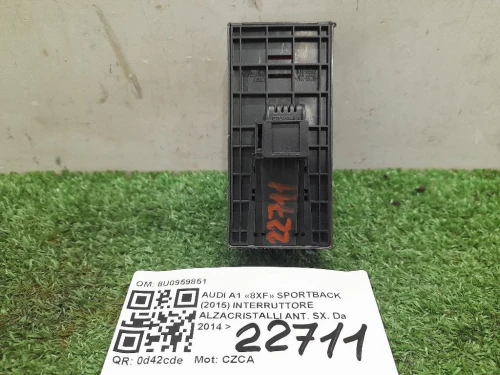 Interruttore Alzacristalli ANT SX 8U0959851 Audi A1 8XF Sportback 2015
