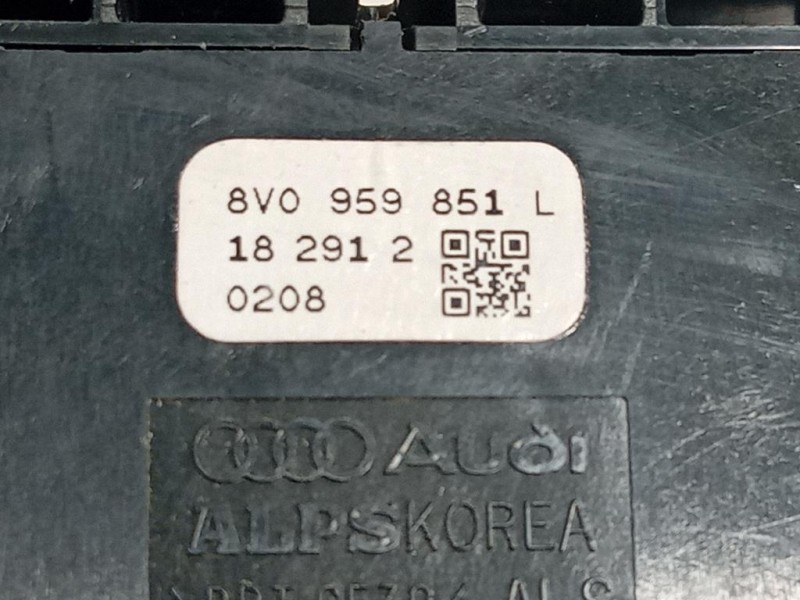 Interruttore Alzacristalli ANT SX 8V0 959 851 L Audi A3 8V1 2012