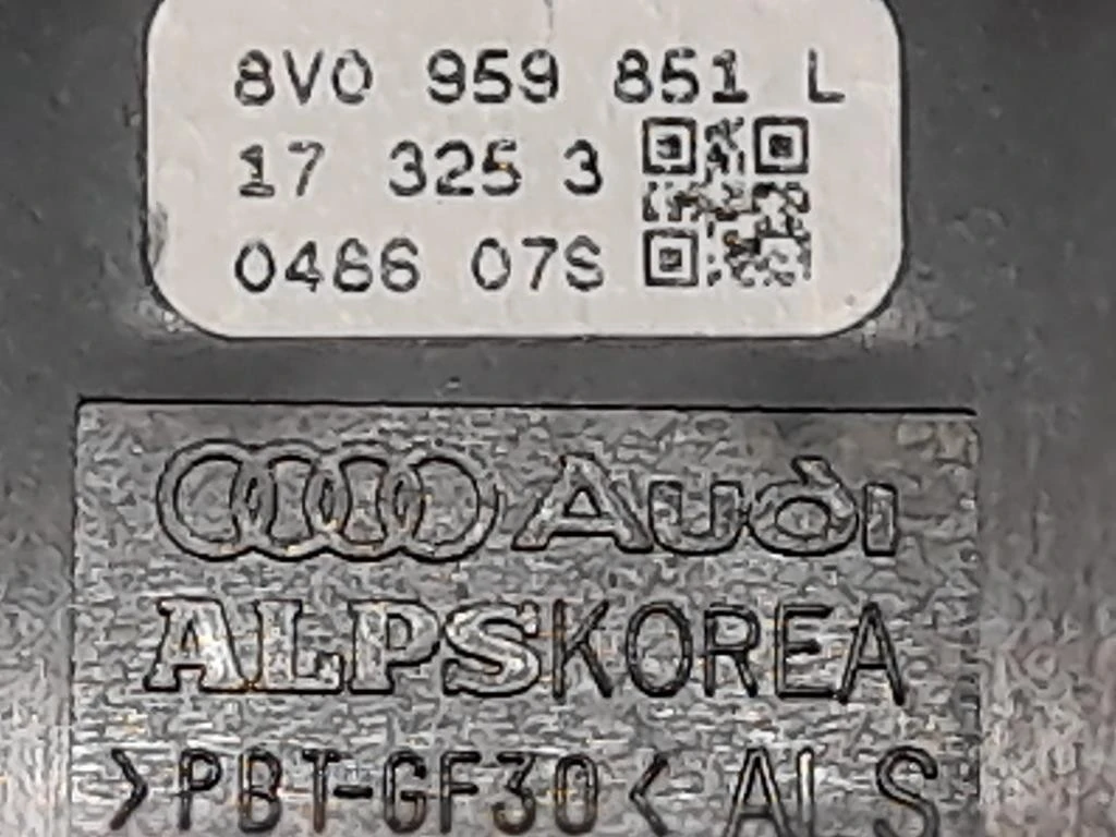 Interruttore Alzacristalli ANT SX 8V0959851D Audi A3 8VA Sportback 2012