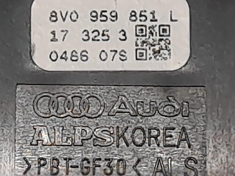 Interruttore Alzacristalli ANT SX 8V0959851D Audi A3 8VA Sportback 2012