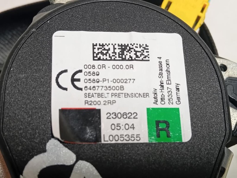 Cintura DI Sicurezza Sedile ANT DX LV4BS61294BDW Ford KUGA III 2020
