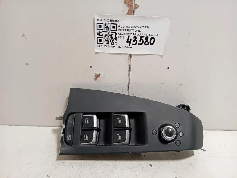 Interruttore Alzacristalli ANT SX 8K0959565E Audi A4 8K2 2012