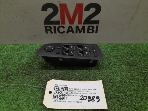 Interruttore Alzacristalli ANT SX 9217235 Bmw Serie 1 E87 Berlina 2005