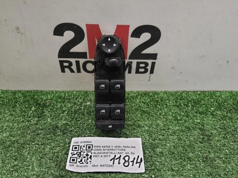 Interruttore Alzacristalli ANT SX 9155504 Bmw Serie 3 E90 Berlina 2005
