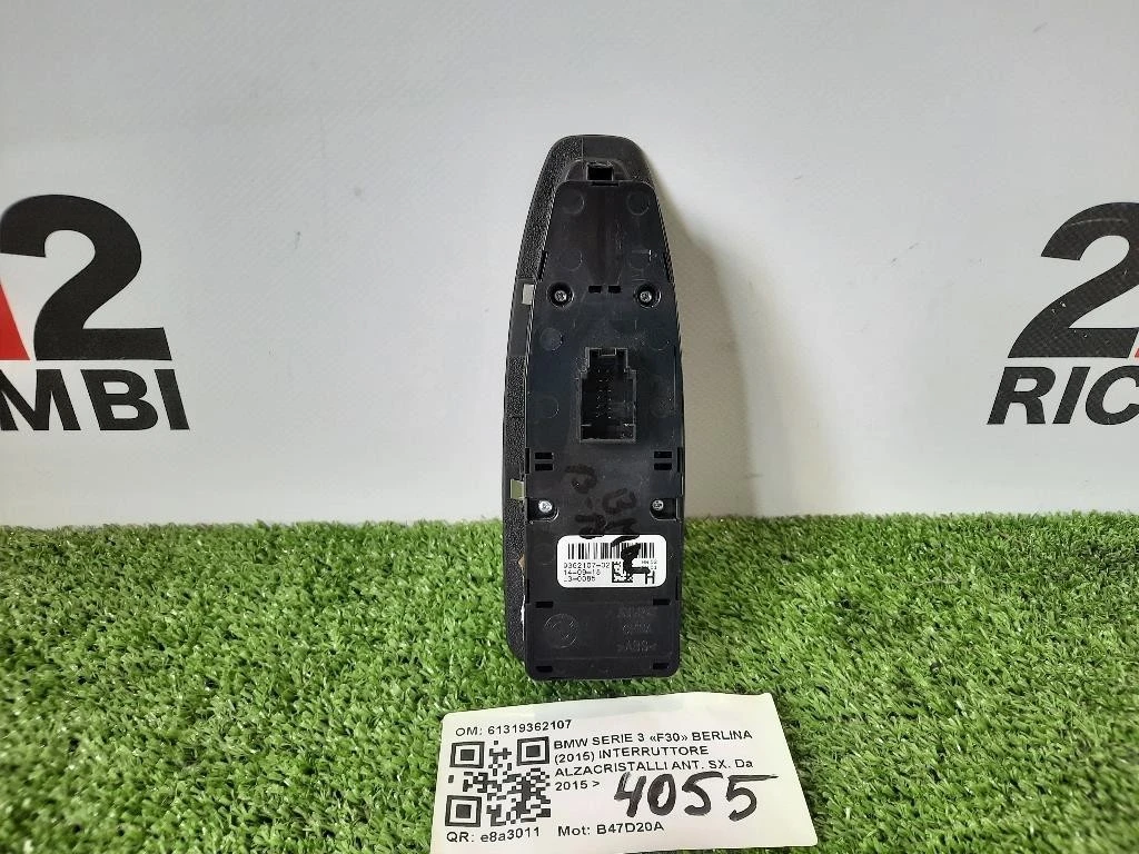 Interruttore Alzacristalli ANT SX 9362107-02 Bmw Serie 3 F30 Berlina 2015