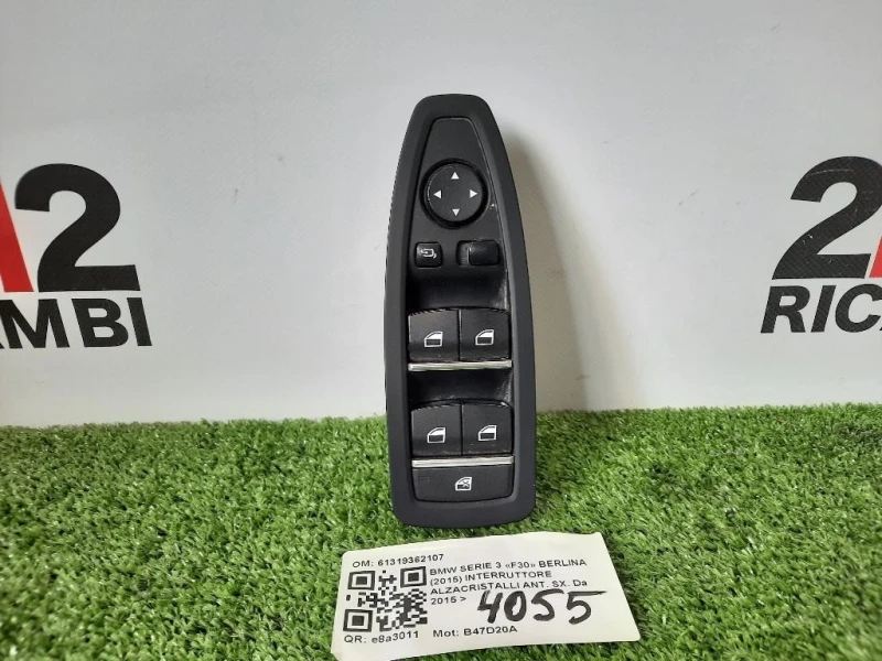 Interruttore Alzacristalli ANT SX 9362107-02 Bmw Serie 3 F30 Berlina 2015