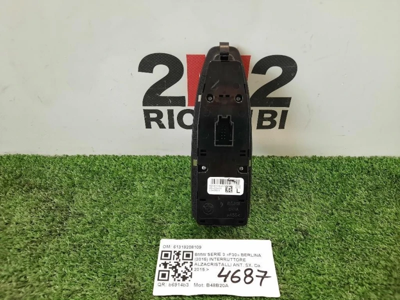 Interruttore Alzacristalli ANT SX 61319208109 Bmw Serie 3 F30 Berlina 2015