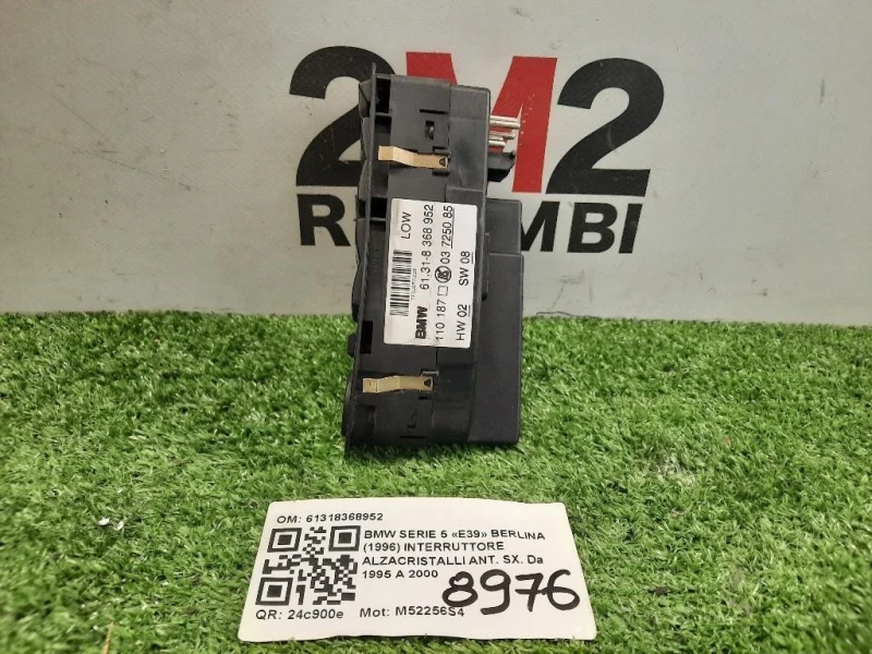 Interruttore Alzacristalli ANT SX 61318368952 Bmw Serie 5 E39 Berlina 1996