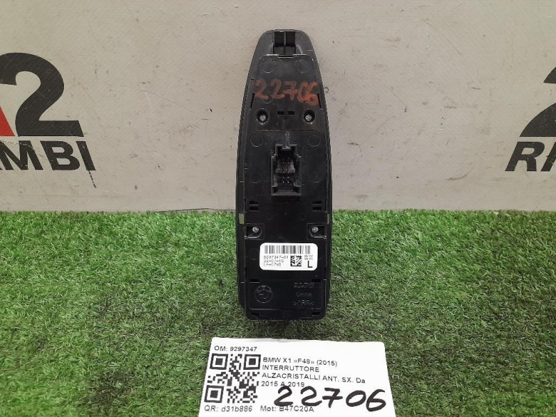 Interruttore Alzacristalli ANT SX 9297347 Bmw X1 F48 2015