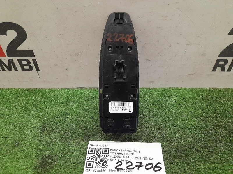 Interruttore Alzacristalli ANT SX 9297347 Bmw X1 F48 2015