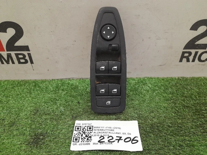 Interruttore Alzacristalli ANT SX 9297347 Bmw X1 F48 2015