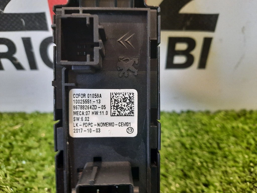 Interruttore Alzacristalli ANT SX 96788264ZD Citroen C4 Picasso II 2013