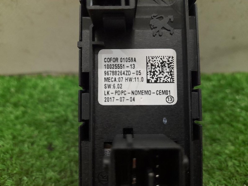 Interruttore Alzacristalli ANT SX 96788264ZD Citroen C4 Picasso II 2016