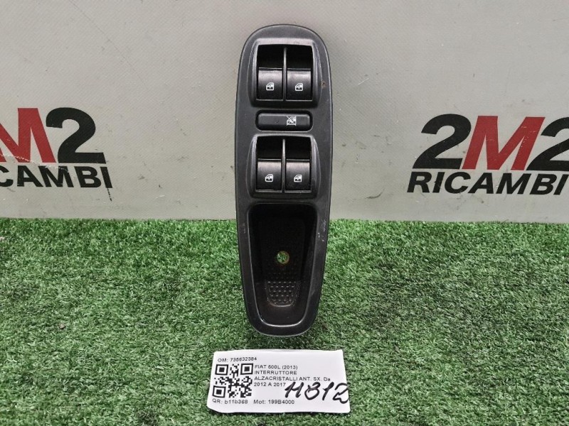 Interruttore Alzacristalli ANT SX 735600118C Fiat 500L 2013