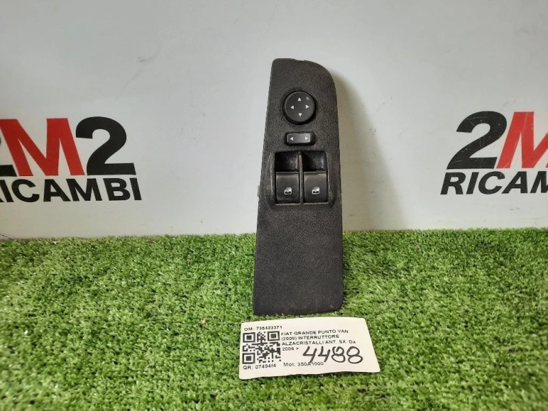 Interruttore Alzacristalli ANT SX 735423371 EVO Fiat Grande Punto VAN 2006