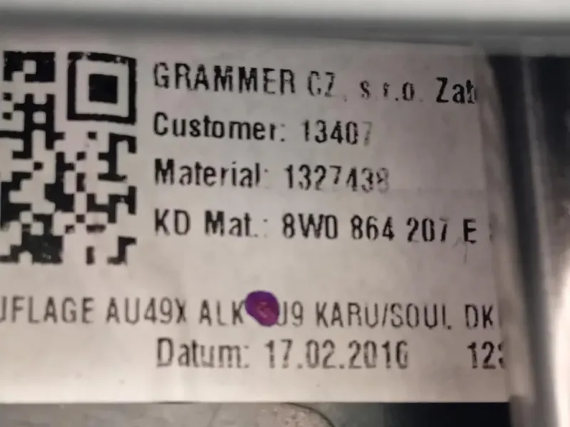 Bracciolo Console Centrale 8W0864207 Audi A4 8W5 Avant 2015