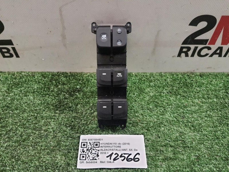 Interruttore Alzacristalli ANT SX 93570B4531 Hyundai I10 II 2016
