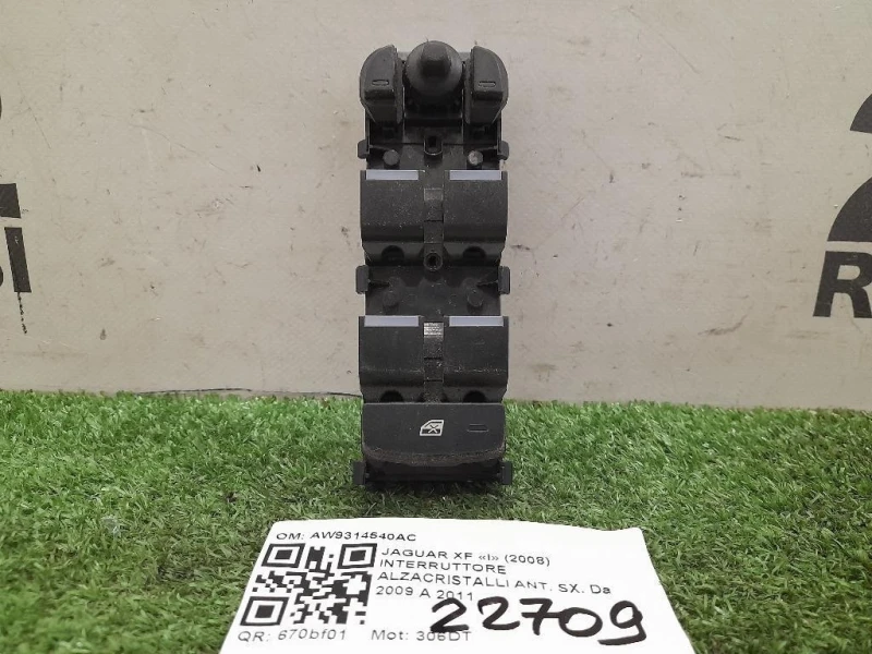 Interruttore Alzacristalli ANT SX AW9314540AC Jaguar XF I 2008