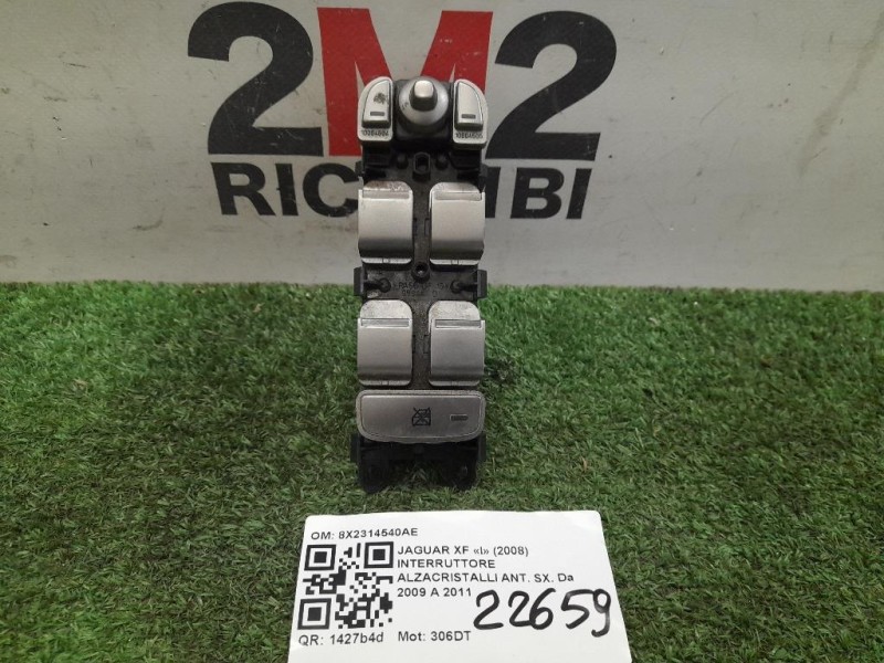 Interruttore Alzacristalli ANT SX 8X2314540AE Jaguar XF I 2008