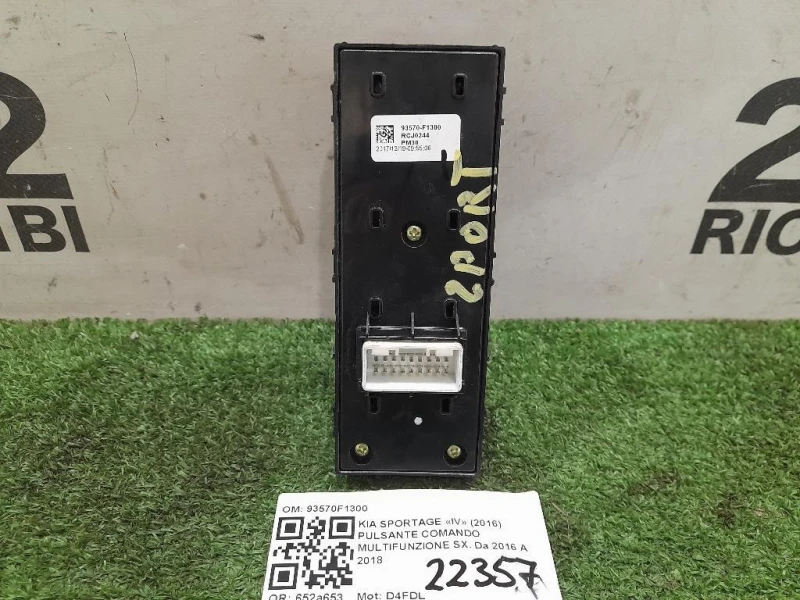 Interruttore Alzacristalli ANT SX 93570F1300 Kia Sportage IV 2016