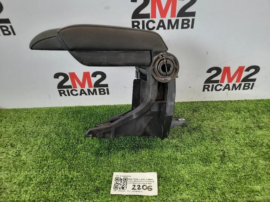 Bracciolo Console Centrale 51168238229 Bmw Serie 3 E46 Cabrio 2000